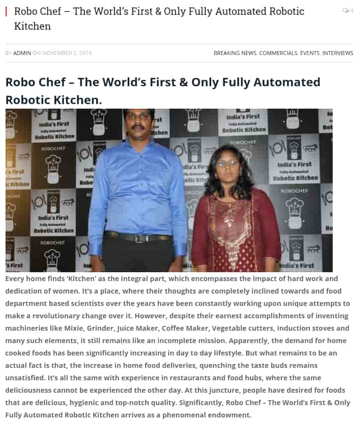 Automated Robotic Kitchen