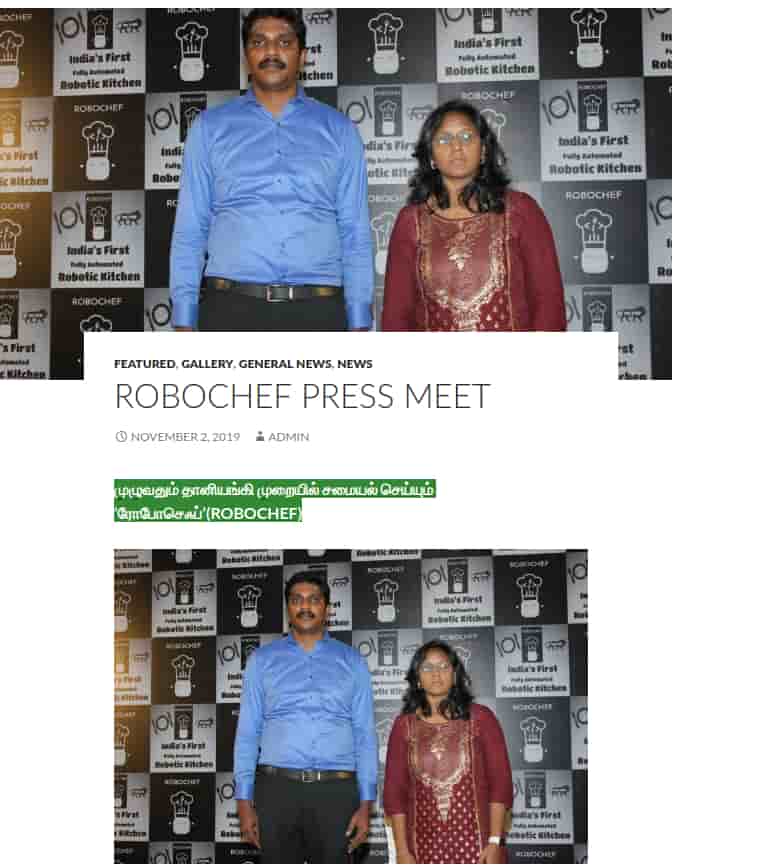 Automated Robotic Kitchen