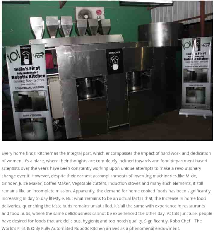 Automated Robotic Kitchen